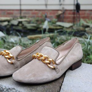 Sam Edelman Kollins Suede Loafer Leather Taupe 8.5